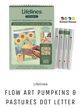 Flow Art Pumpkins & Pastures Dot Letter NEW